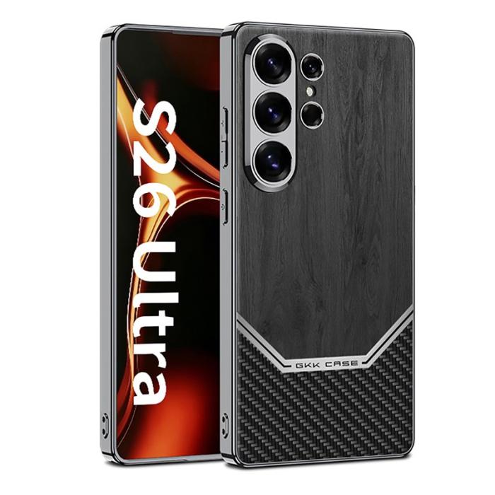 GKK - GKK Mobilskal för Samsung Galaxy S26 Ultra Electroplaterad PC + TPU - Svart
