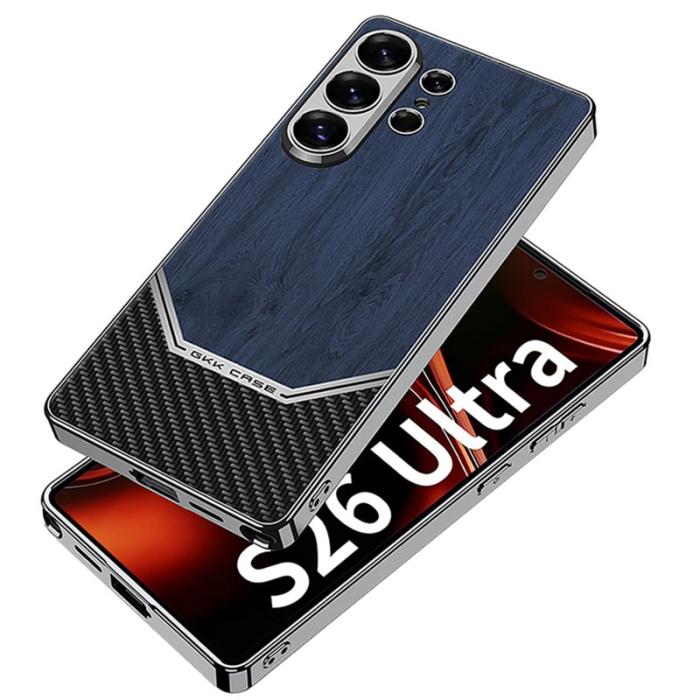 GKK - GKK Mobilskal för Samsung Galaxy S26 Ultra Electroplaterad PC + TPU - Svart