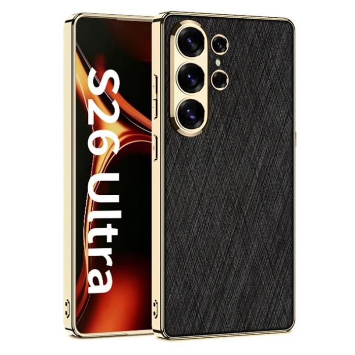 GKK - GKK Mobilskal för Samsung Galaxy S26 Ultra Elektropläterad PC + TPU - Svart