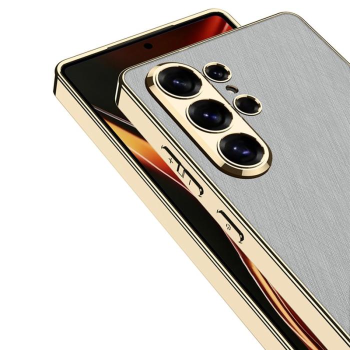 GKK - GKK Mobilskal för Samsung Galaxy S26 Ultra Elektropläterad PC + TPU - Svart