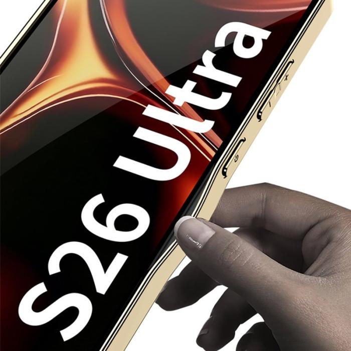 GKK - GKK Mobilskal för Samsung Galaxy S26 Ultra Elektropläterad PC + TPU - Svart