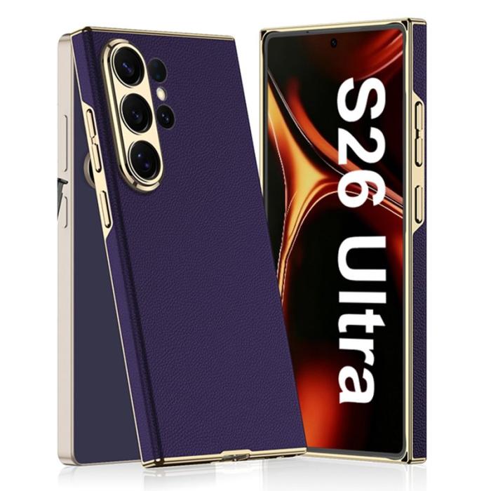GKK - GKK Mobilskal för Samsung Galaxy S26 Ultra Elektropläterad PU + PC - Lila