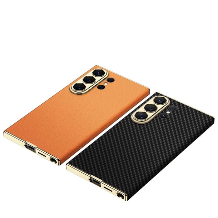 GKK - GKK Mobilskal för Samsung Galaxy S26 Ultra Elektropläterad PU + PC - Svart