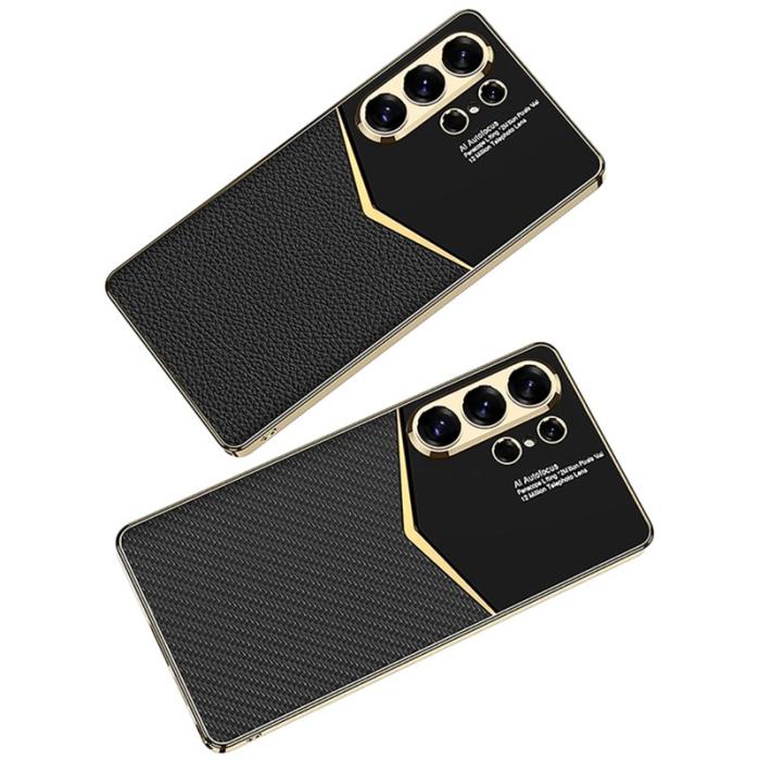 GKK - GKK Mobilskal för Samsung Galaxy S26 Ultra Elektropläterad PU Plast - Mörkgrön