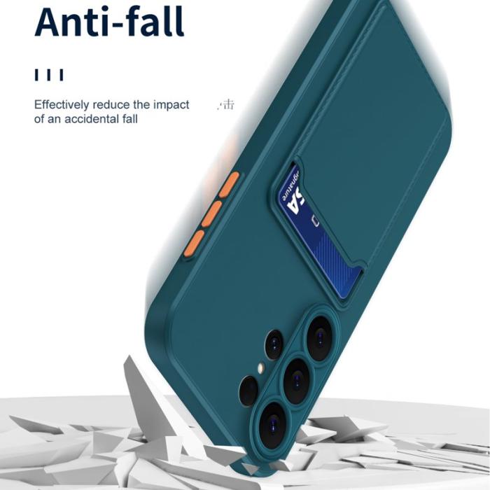 OEM - Mobilskal för Samsung Galaxy S26 Ultra Flexibelt TPU med kortfack - Svart