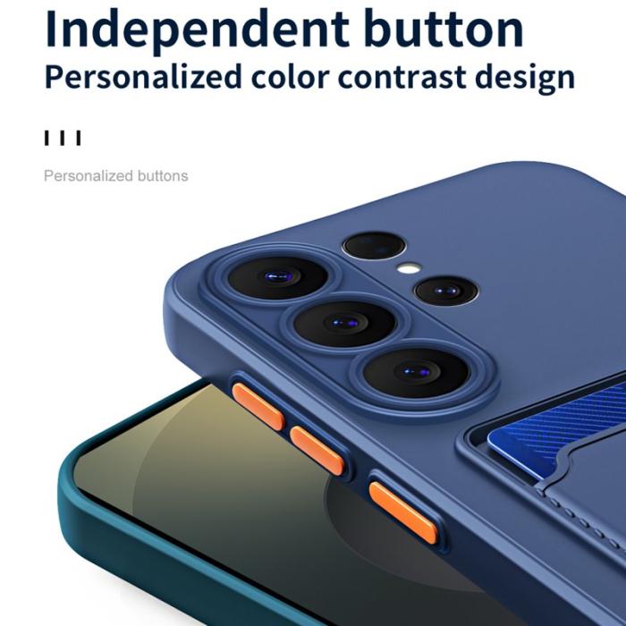 OEM - Mobilskal för Samsung Galaxy S26 Ultra Flexibelt TPU med kortfack - Svart