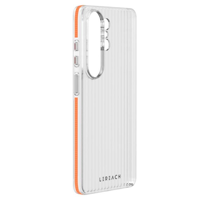 LeReach - LeReach Mobilskal för Samsung Galaxy S26 Ultra Flödande rutnät PC - Orange