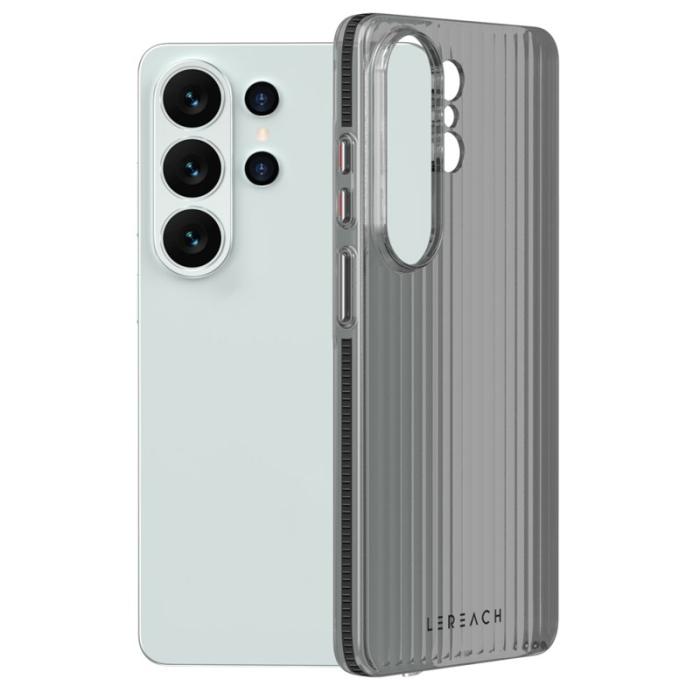 LeReach - LeReach Mobilskal för Samsung Galaxy S26 Ultra Flödande rutnät PC - Svart