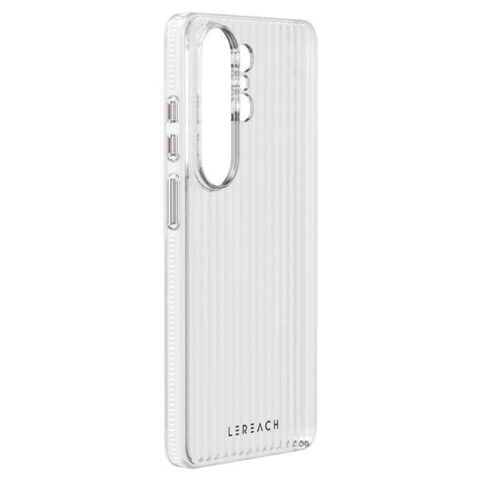 LeReach - LeReach Mobilskal för Samsung Galaxy S26 Ultra Flödande rutnät PC - Vit