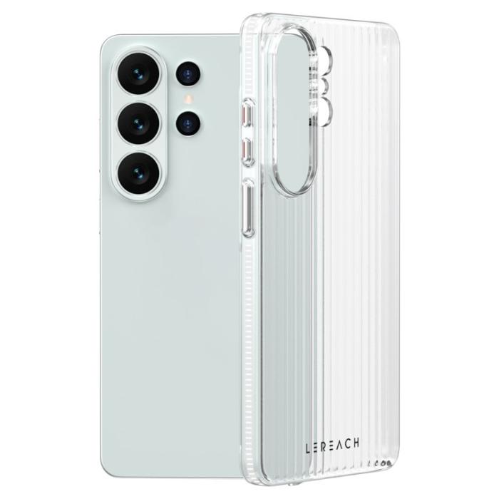 LeReach - LeReach Mobilskal för Samsung Galaxy S26 Ultra Flödande rutnät PC - Vit