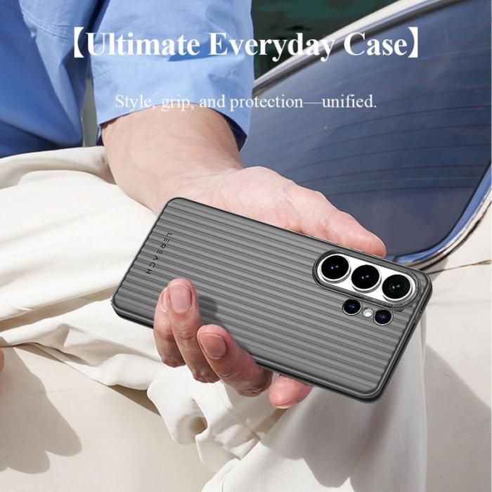 LeReach - LeReach Mobilskal för Samsung Galaxy S26 Ultra Flödande rutnät PC - Vit