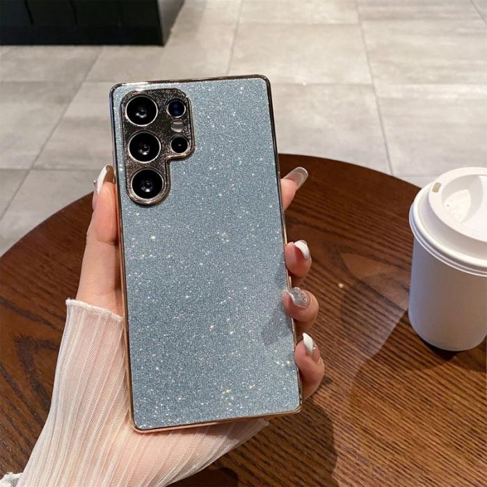 OEM - Mobilskal för Samsung Galaxy S26 Ultra Glitter Anti Drop PC + TPU - Blå
