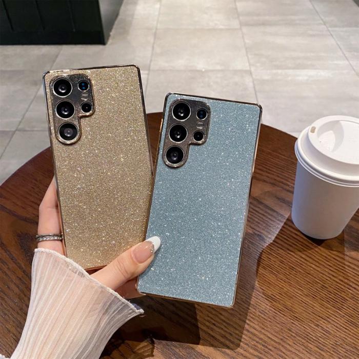 OEM - Mobilskal för Samsung Galaxy S26 Ultra Glitter Anti Drop PC + TPU - Blå