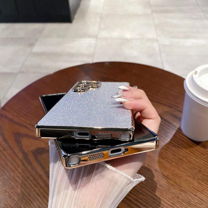 OEM - Mobilskal för Samsung Galaxy S26 Ultra Glitter Anti Drop PC + TPU - Blå