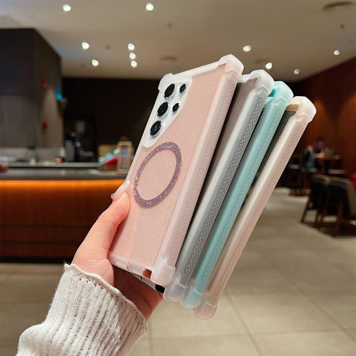 OEM - Mobilskal för Samsung Galaxy S26 Ultra Glitter Shockproof TPU - Transparent Blå