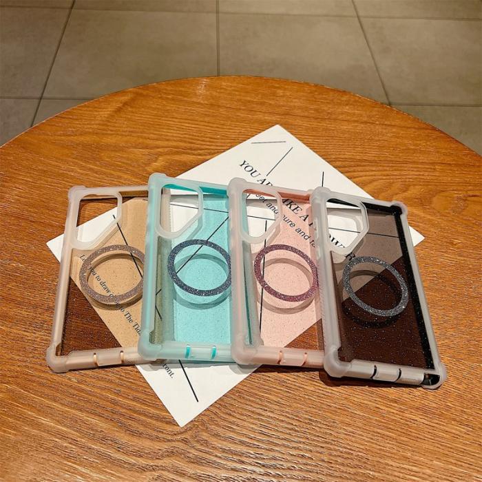 OEM - Mobilskal för Samsung Galaxy S26 Ultra Glitter Shockproof TPU - Transparent Gold