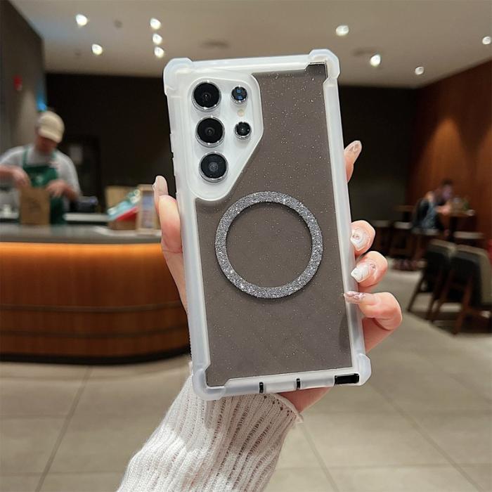 OEM - Mobilskal för Samsung Galaxy S26 Ultra Glitter Shockproof TPU Transparent Svart