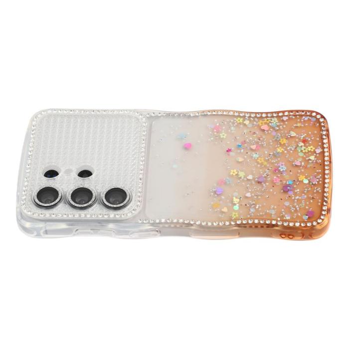 OEM - Mobilskal för Samsung Galaxy S26 Ultra Glitter TPU - Gradient Orange