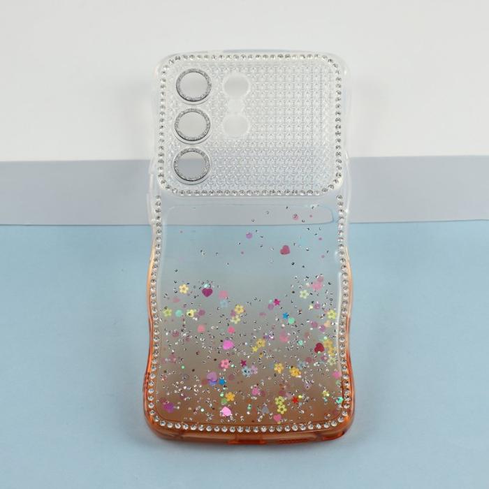 OEM - Mobilskal för Samsung Galaxy S26 Ultra Glitter TPU - Gradient Orange