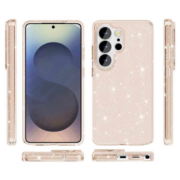 OEM - Mobilskal för Samsung Galaxy S26 Ultra Glittrande TPU + PC - Guld