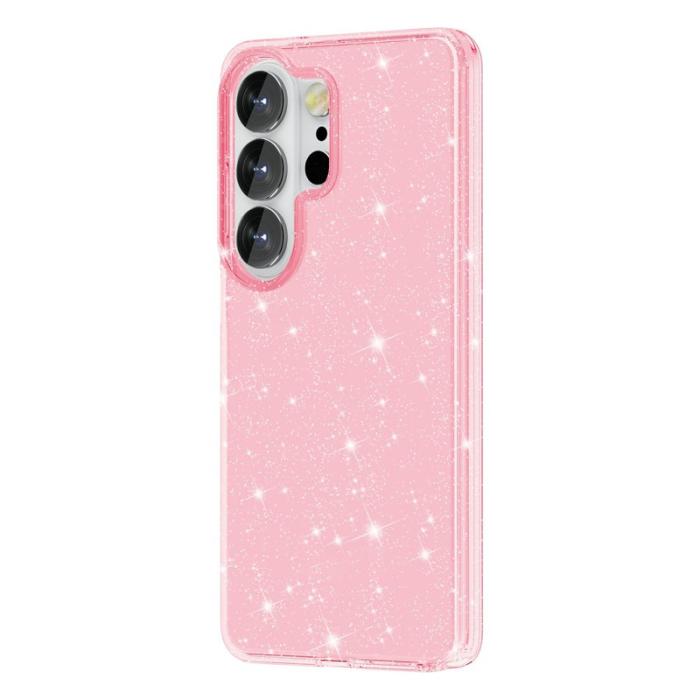OEM - Mobilskal för Samsung Galaxy S26 Ultra Glittrande TPU + PC - Rosa
