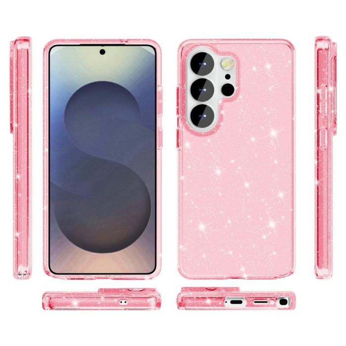 OEM - Mobilskal för Samsung Galaxy S26 Ultra Glittrande TPU + PC - Rosa