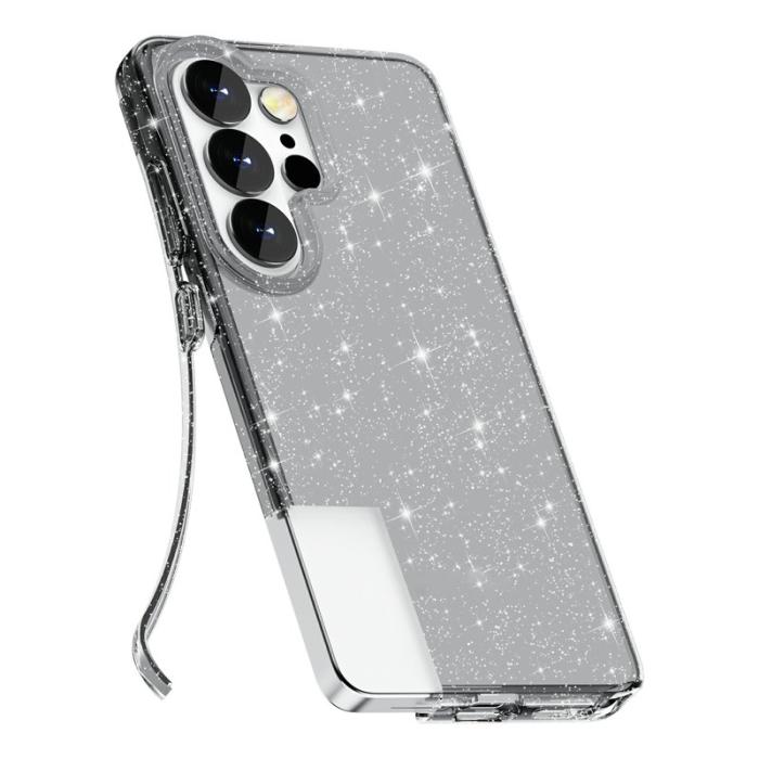 OEM - Mobilskal för Samsung Galaxy S26 Ultra Glittrande TPU + PC - Svart