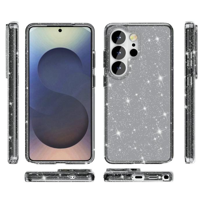 OEM - Mobilskal för Samsung Galaxy S26 Ultra Glittrande TPU + PC - Svart