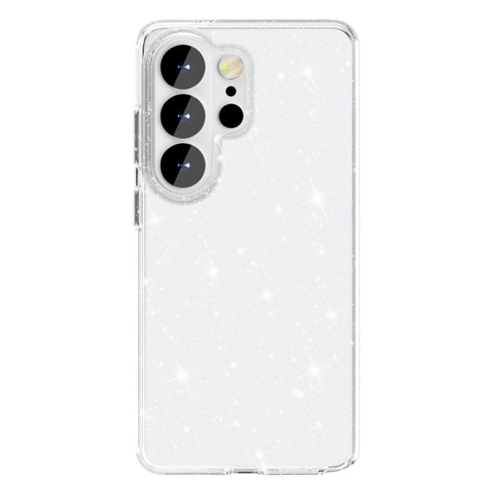 OEM - Mobilskal för Samsung Galaxy S26 Ultra Glittrande TPU + PC - Vit