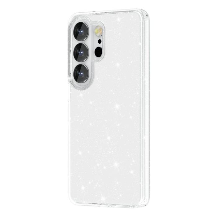 OEM - Mobilskal för Samsung Galaxy S26 Ultra Glittrande TPU + PC - Vit