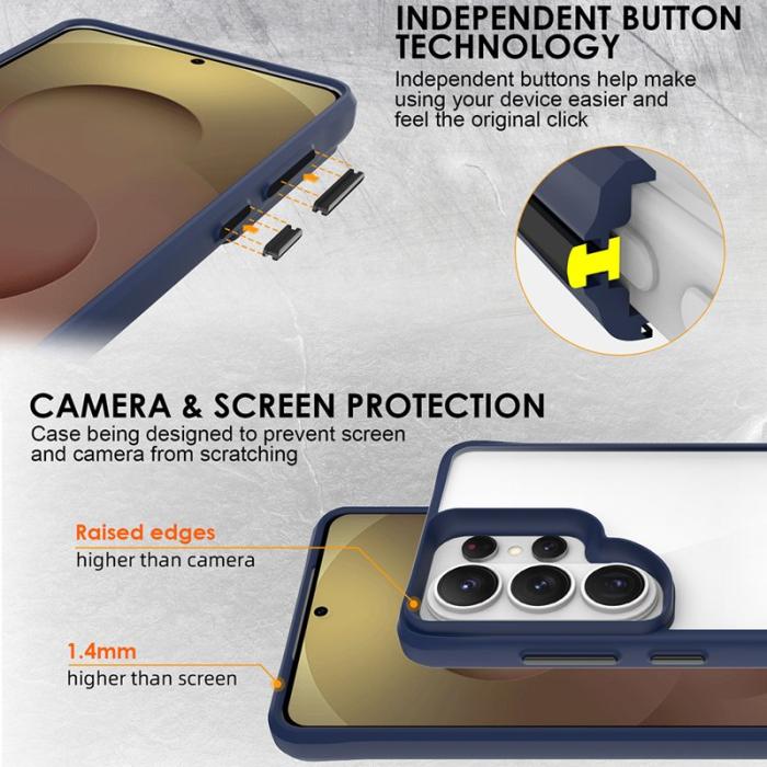 OEM - Mobilskal för Samsung Galaxy S26 Ultra Hybrid PC + TPU Stöttålig - Blå