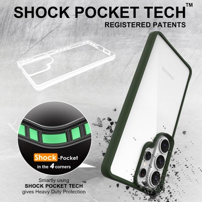 OEM - Mobilskal för Samsung Galaxy S26 Ultra Hybrid PC + TPU Stöttålig - Grön