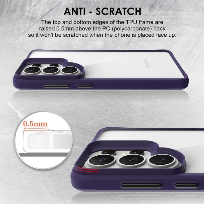 OEM - Mobilskal för Samsung Galaxy S26 Ultra Hybrid PC + TPU Stöttålig - Lila