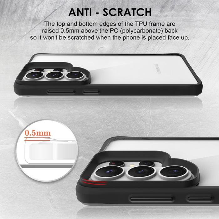 OEM - Mobilskal för Samsung Galaxy S26 Ultra Hybrid PC + TPU Stöttålig - Svart