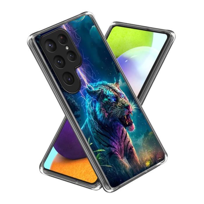 OEM - Mobilskal för Samsung Galaxy S26 Ultra IMD-mönster Stöttålig TPU - Ljuslila