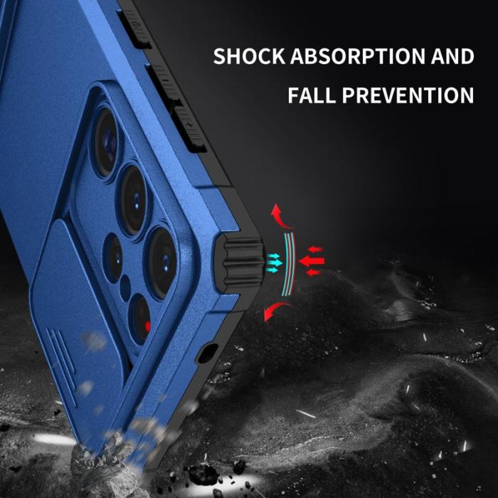 OEM - Mobilskal för Samsung Galaxy S26 Ultra Kamera Skydd PC + TPU - Blå