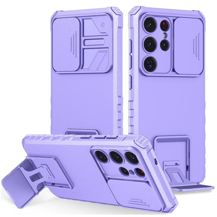 OEM - Mobilskal för Samsung Galaxy S26 Ultra Kamera Skydd PC + TPU - Lila