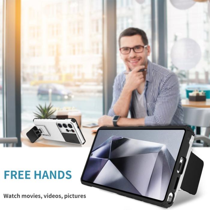 OEM - Mobilskal för Samsung Galaxy S26 Ultra Kamera Skydd PC + TPU - Silver