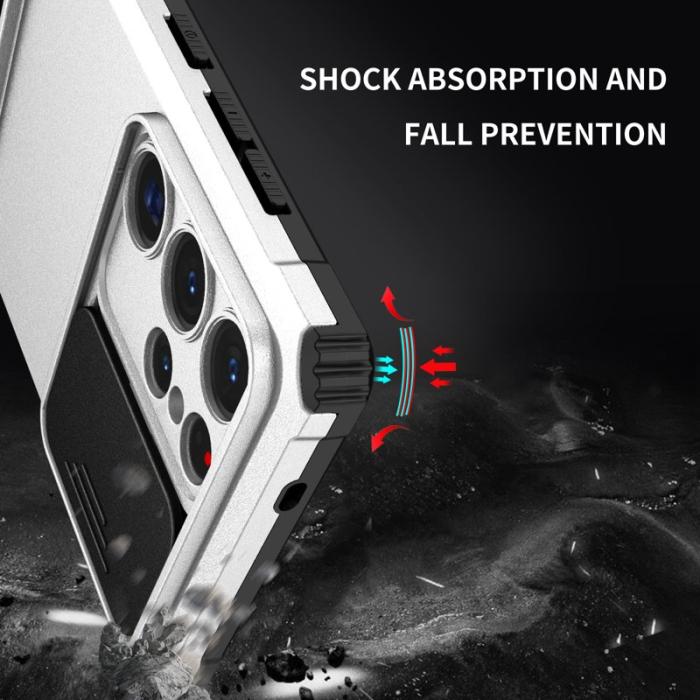 OEM - Mobilskal för Samsung Galaxy S26 Ultra Kamera Skydd PC + TPU - Silver