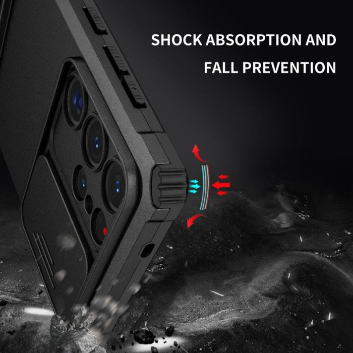 OEM - Mobilskal för Samsung Galaxy S26 Ultra Kamera Skydd PC + TPU - Svart