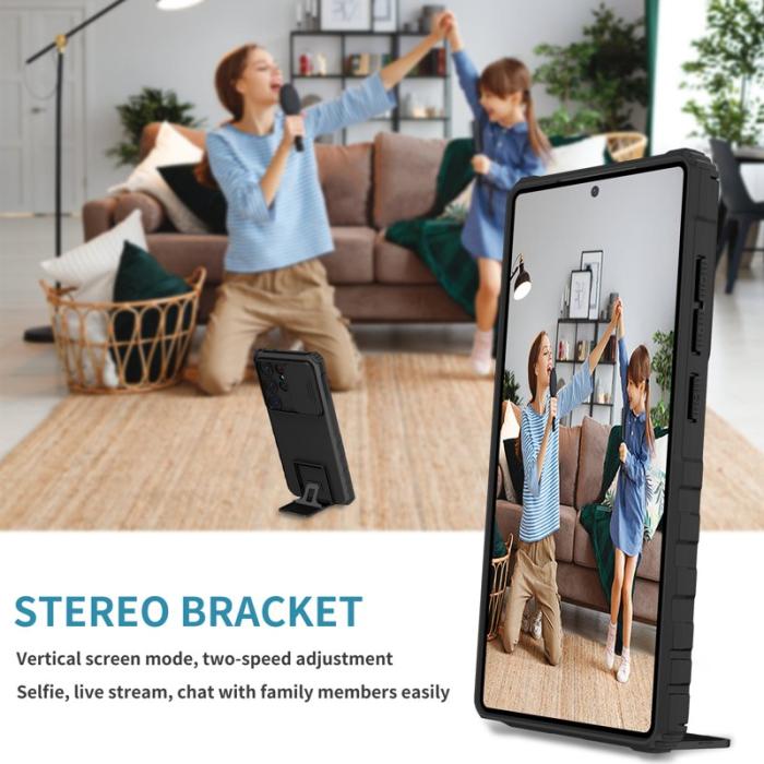 OEM - Mobilskal för Samsung Galaxy S26 Ultra Kamera Skydd PC + TPU - Svart