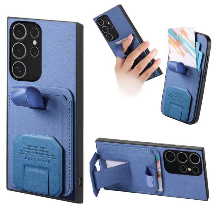 OEM - Mobilskal för Samsung Galaxy S26 Ultra Kickstand Card Slot TPU - Blå