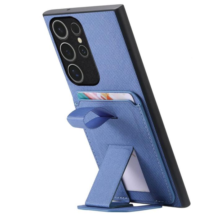 OEM - Mobilskal för Samsung Galaxy S26 Ultra Kickstand Card Slot TPU - Blå