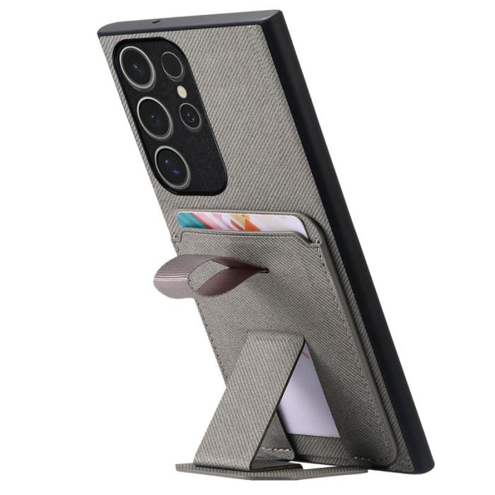 OEM - Mobilskal för Samsung Galaxy S26 Ultra Kickstand Card Slot TPU - Grå