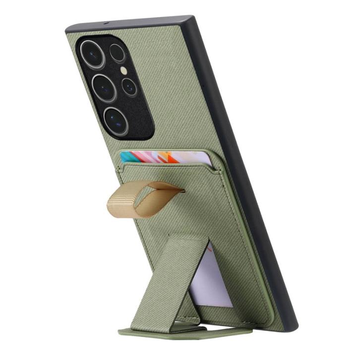 OEM - Mobilskal för Samsung Galaxy S26 Ultra Kickstand Card Slot TPU - Grön