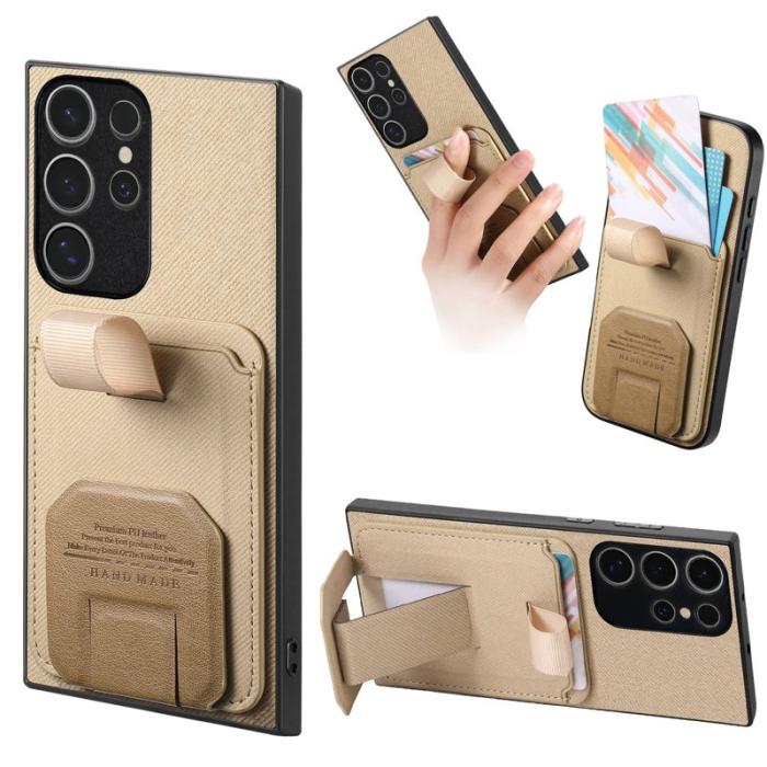 OEM - Mobilskal för Samsung Galaxy S26 Ultra Kickstand Card Slot TPU - Khaki