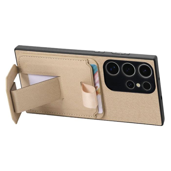 OEM - Mobilskal för Samsung Galaxy S26 Ultra Kickstand Card Slot TPU - Khaki