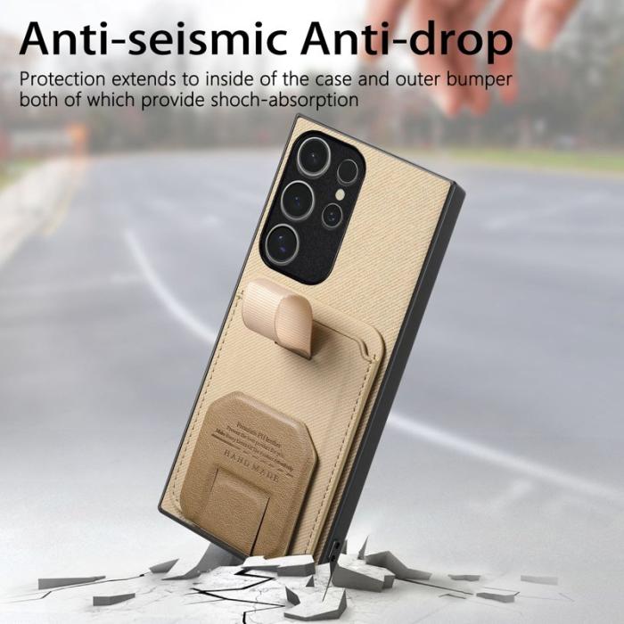 OEM - Mobilskal för Samsung Galaxy S26 Ultra Kickstand Card Slot TPU - Khaki