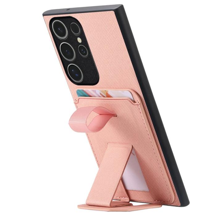 OEM - Mobilskal för Samsung Galaxy S26 Ultra Kickstand Card Slot TPU - Rosa