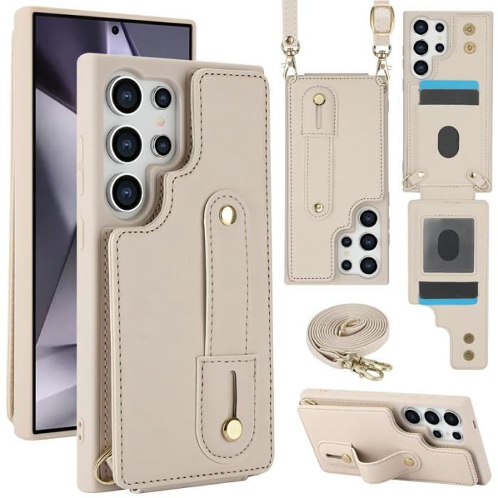 OEM - Mobilskal för Samsung Galaxy S26 Ultra Kickstand Kortfack TPU - Beige